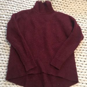Madewell Burgundy Turtleneck Sweater